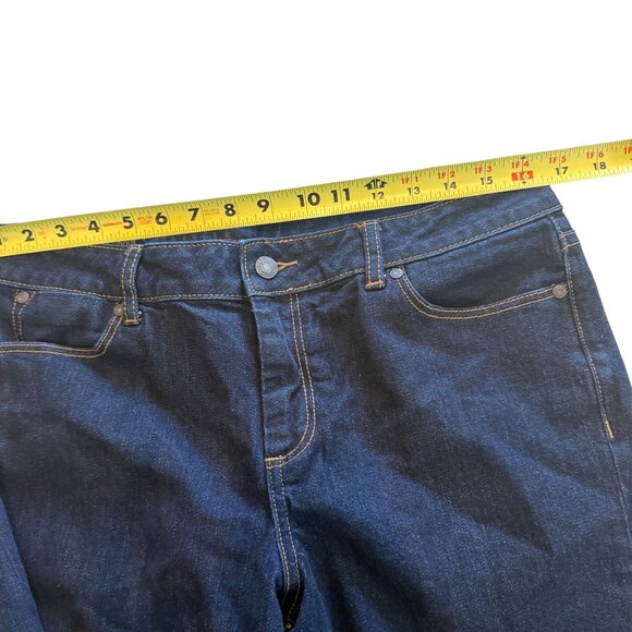 Talbots Womens Curvy Bootcut Jeans 14P/32 Dark Wash Cotton Blend - Picture 9 of 11